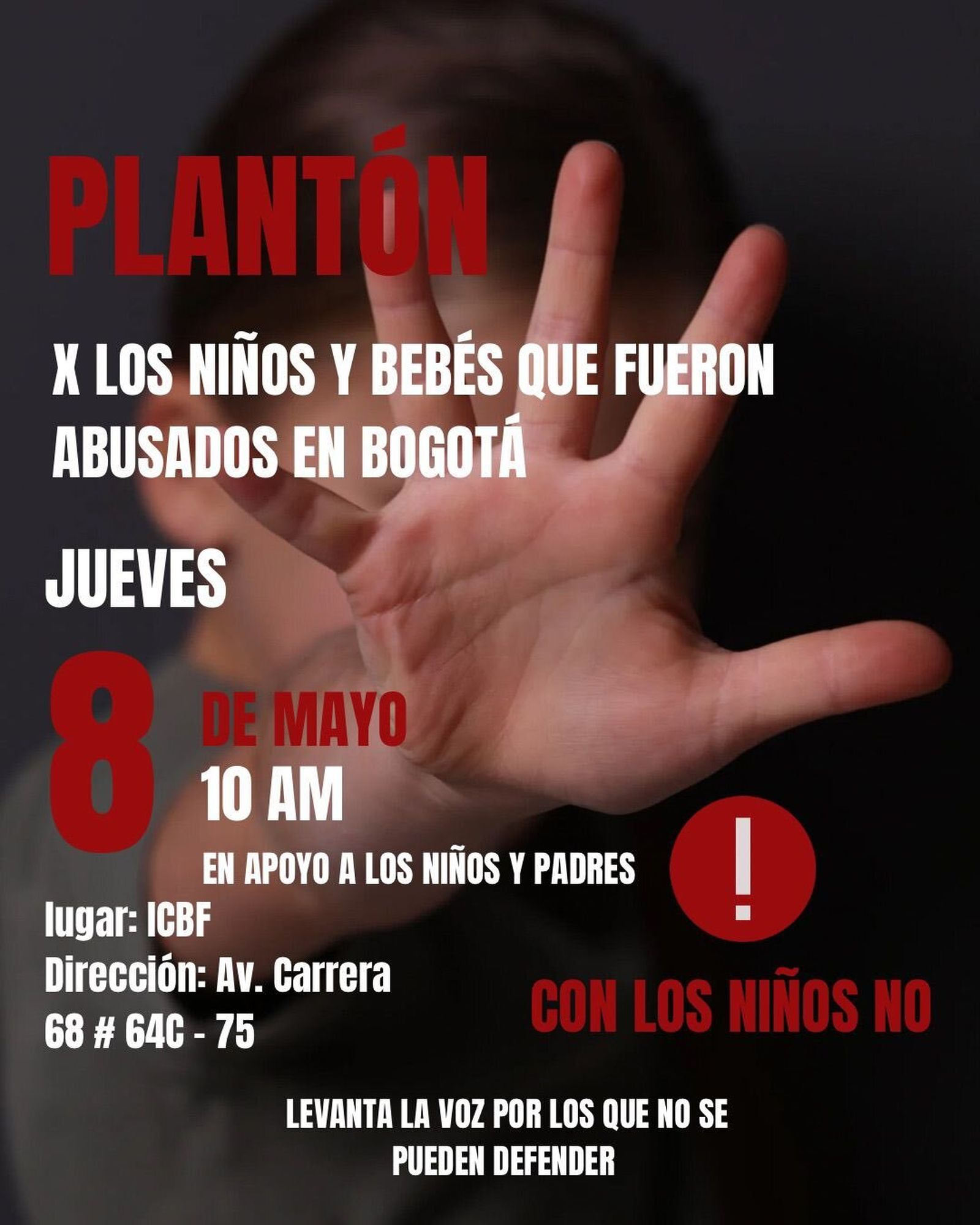 Plantón popular contra ICBF