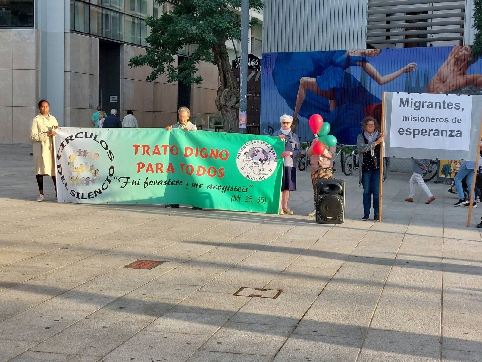 Círculo de silencio en Burgos
