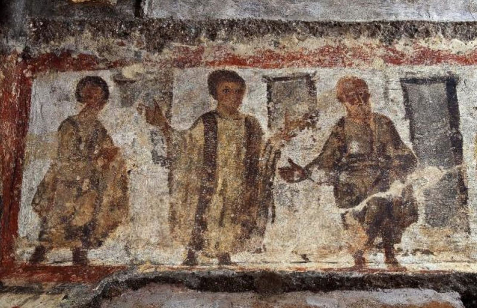 La resurrección de lázaro. Catacumbas de Priscila