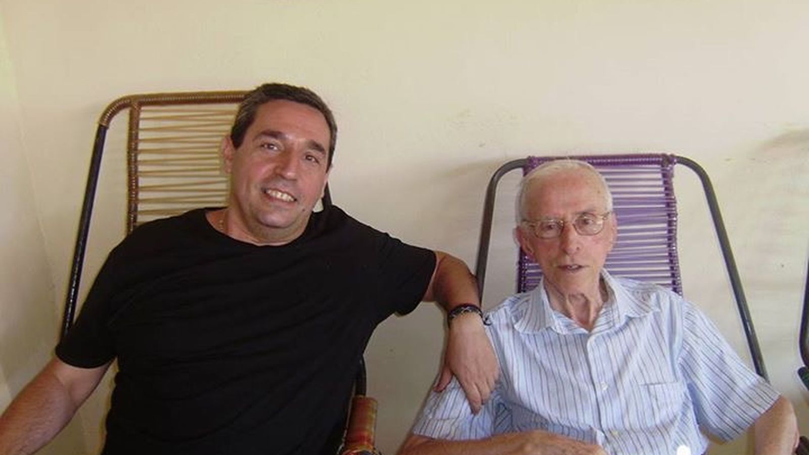 Miguel Ángel Mesa, con Casaldáliga