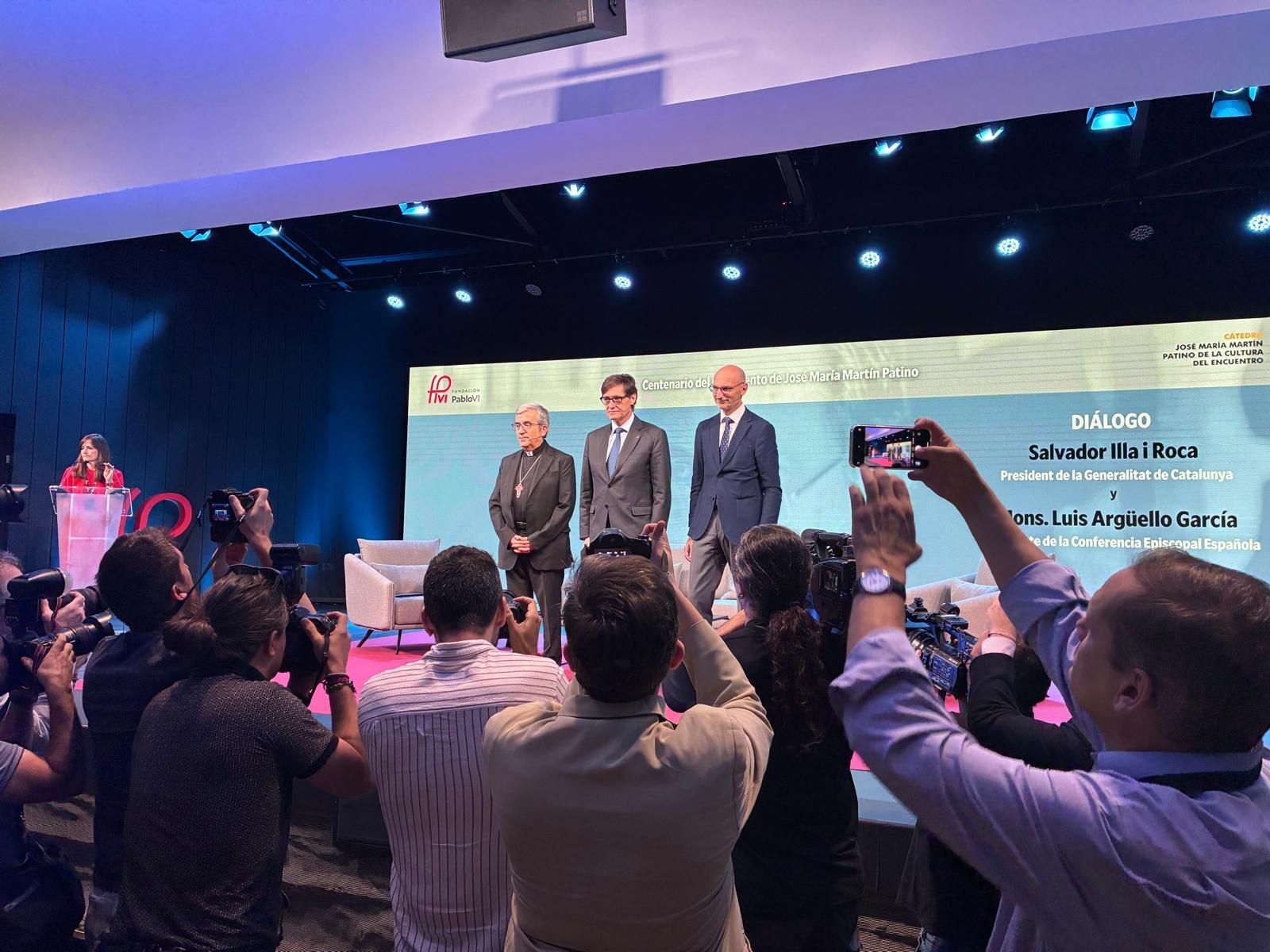 Diálogo entre Illa y Argüello en la Fundación Pablo VI