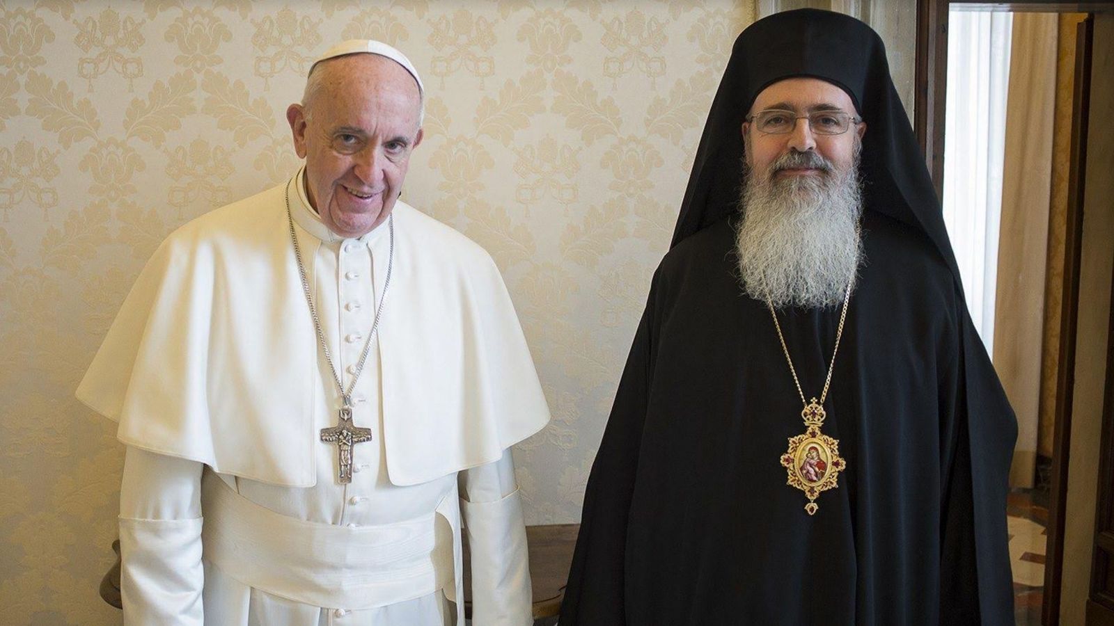 Manel Nin con el papa Francisco