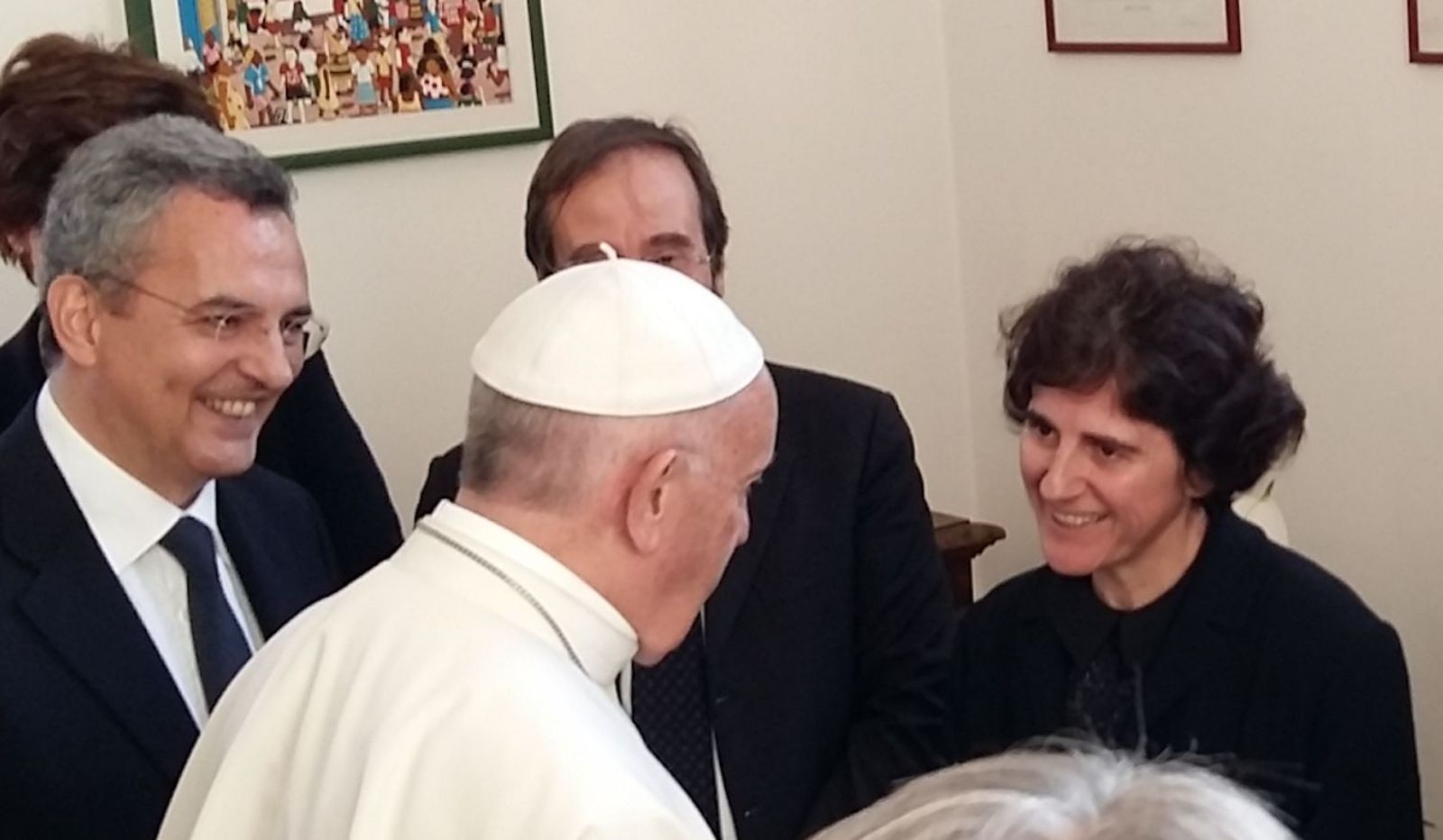 El Papa saluda a Tíscar