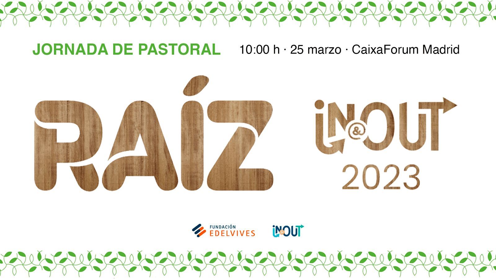 Cartel para la Jornada In&Out 2023 Raíz