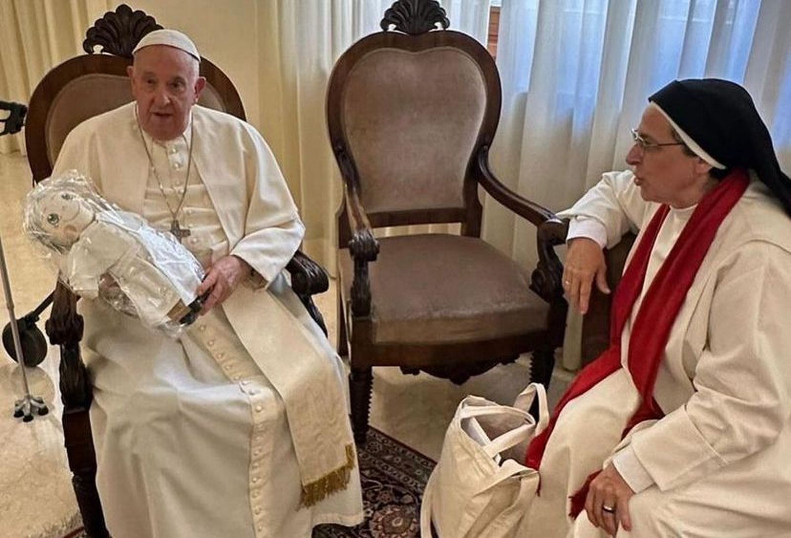 Sor Lucía, con el Papa Francisco esta semana