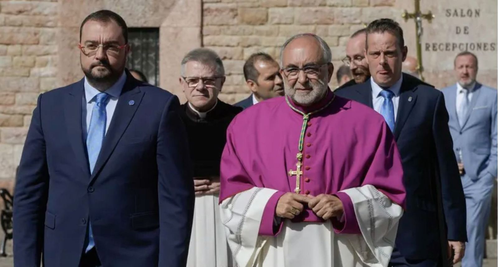 Barbón y Sanz, el año pasado, en Covadonga