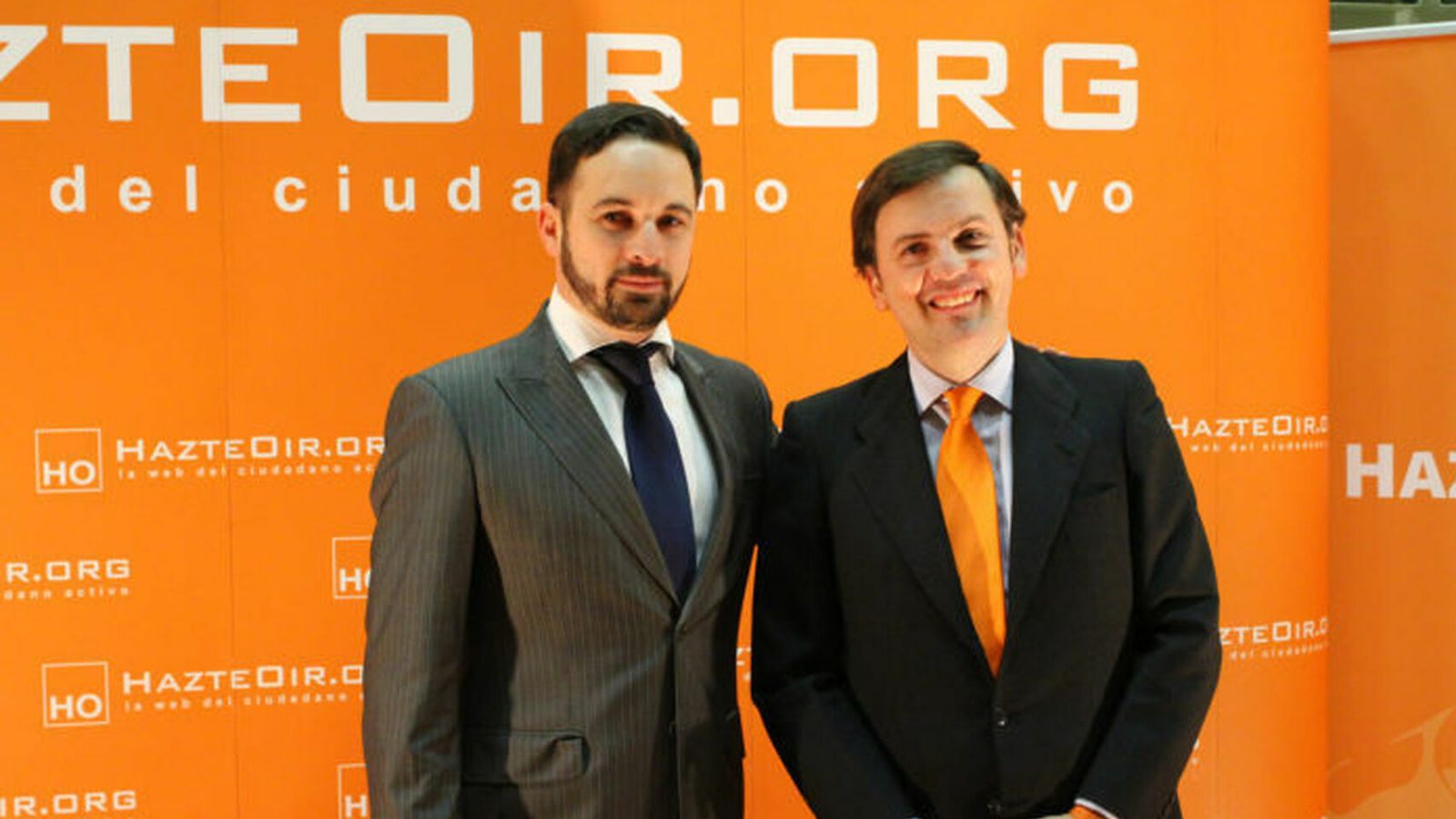 Ignacio Arsuaga, con Santiago Abascal