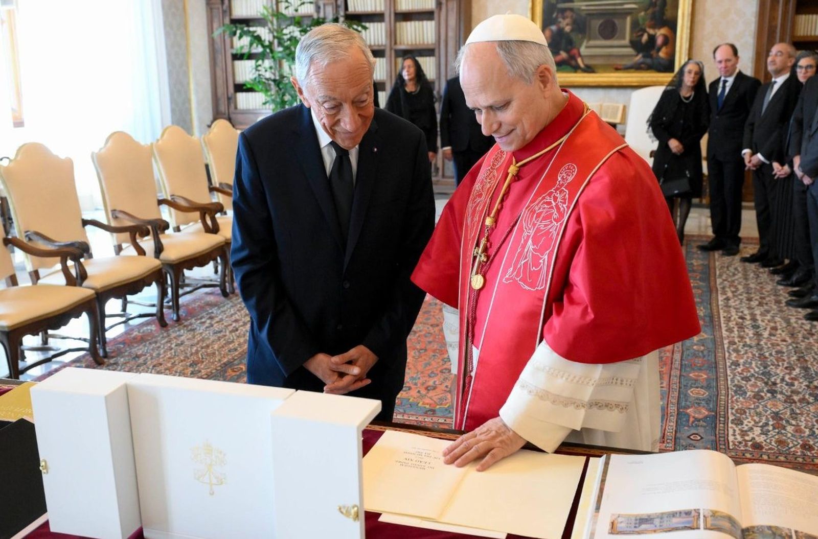 El Papa, con Rebelo de Sousa