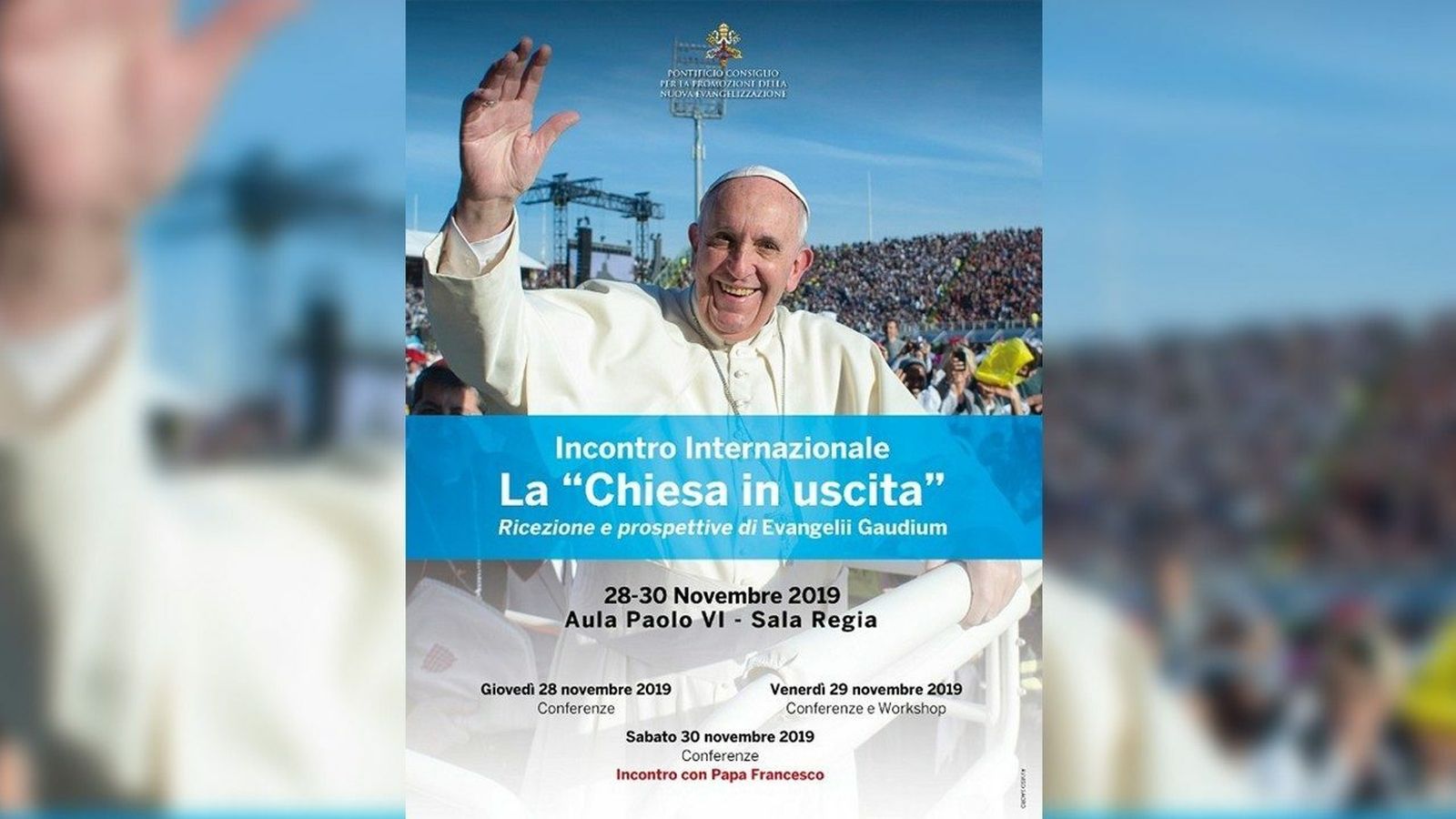 Encuentro internacional Iglesia en salida. Aula Pablo VI. 28-30 de noviembre