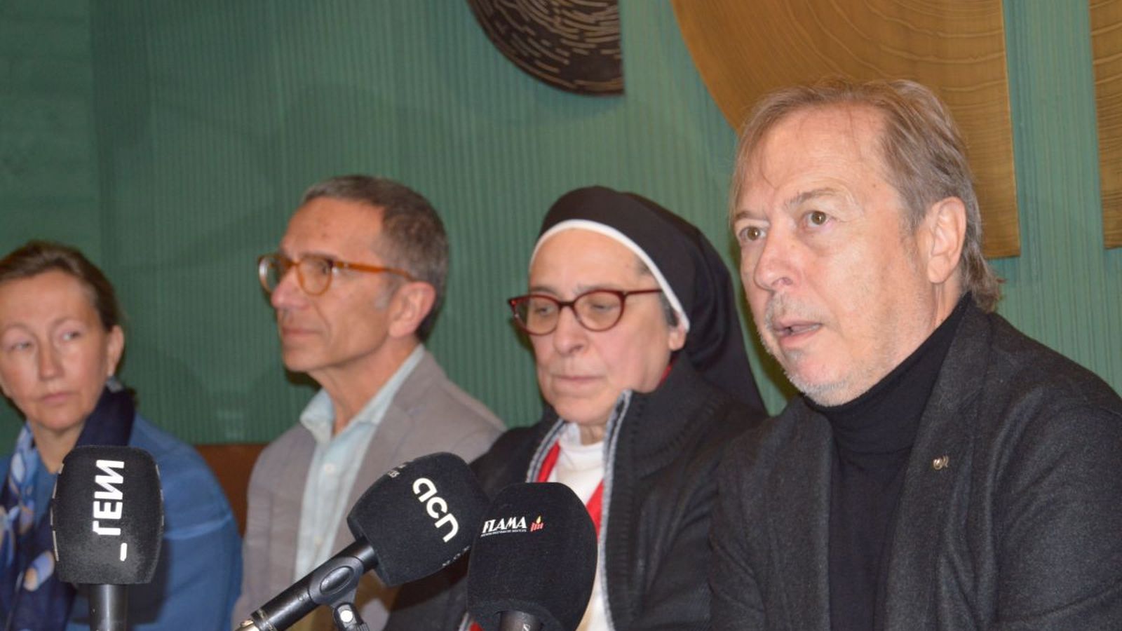 El presidente de la Cámara de Comercio barcelonesa, en el acto.