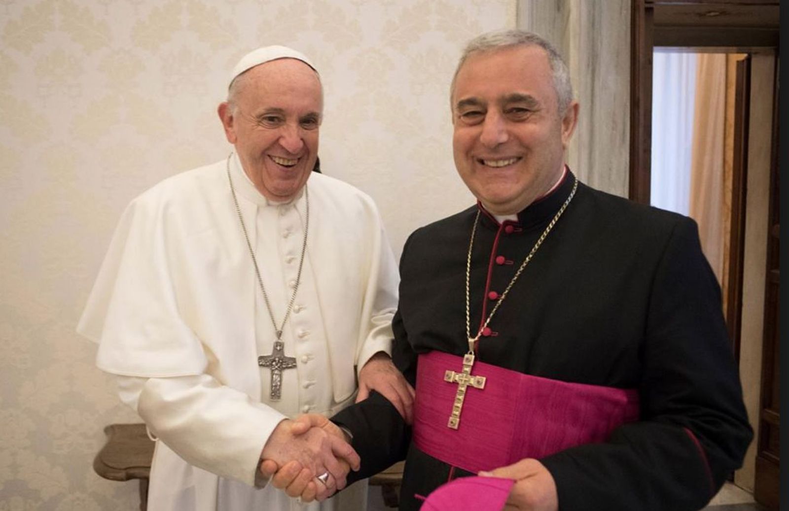 El Papa saluda a Bruno Musaró