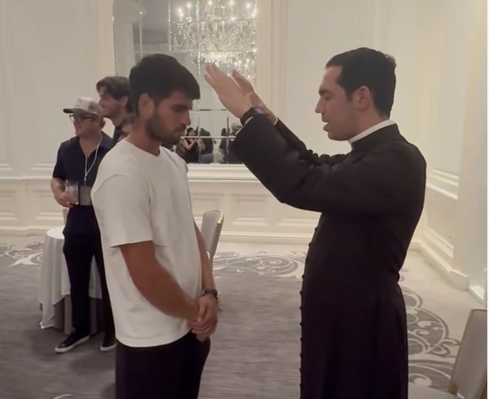 Bendición a Alcaraz antes del US Open