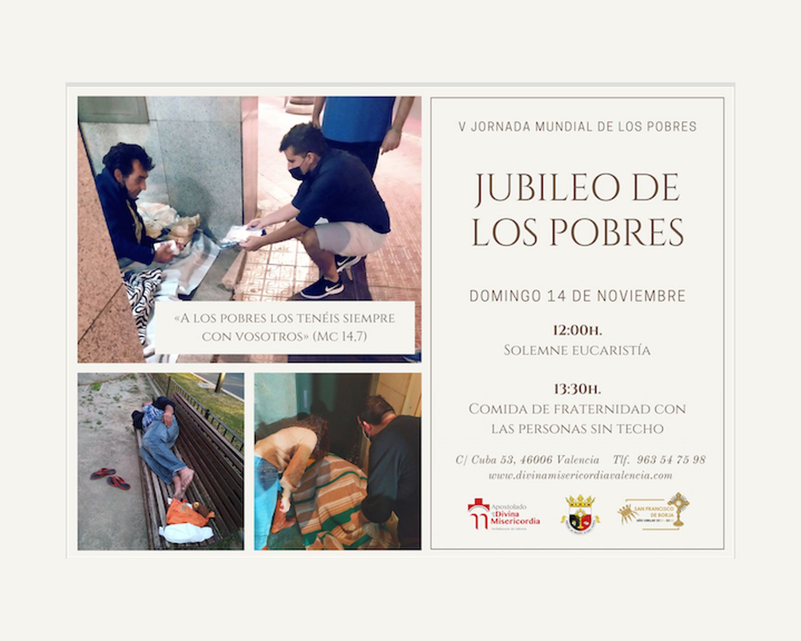 "Jubileo de los pobres" en Valencia