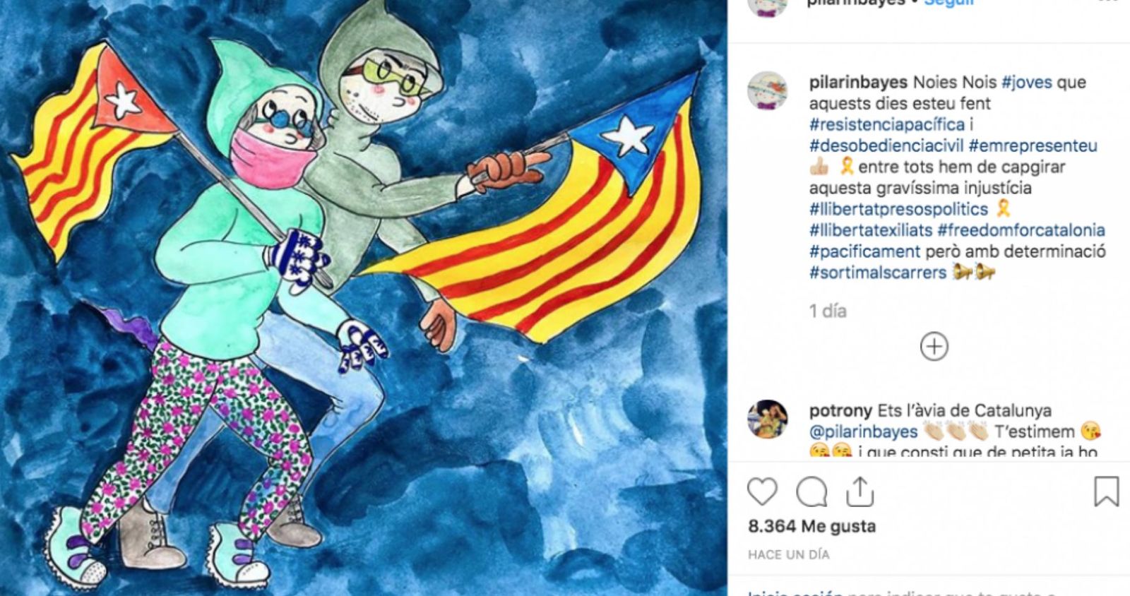 Dibujo de Pilarín Bayés