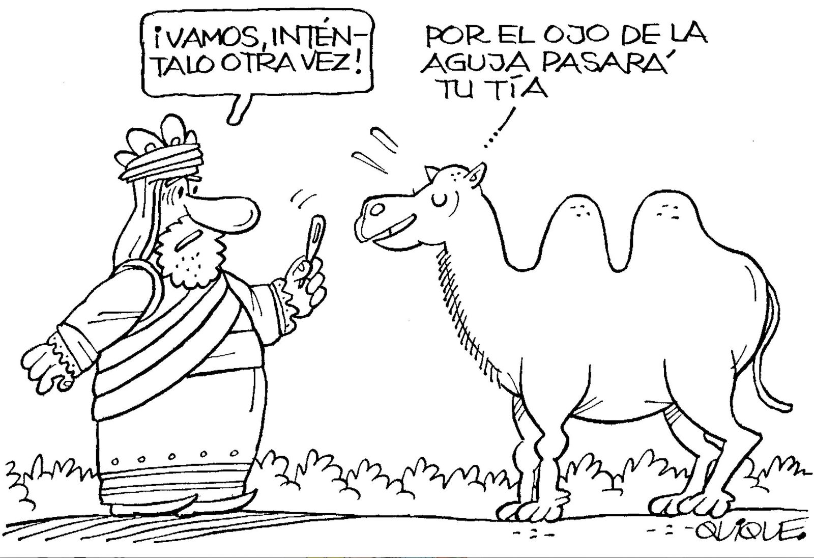 El camello y el ojo de la aguja