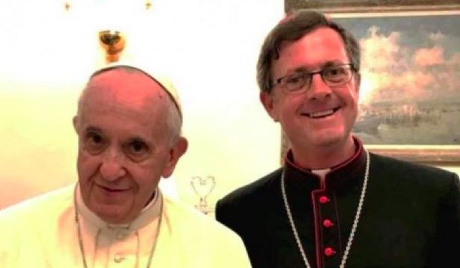 Jorge García Cuervas, con el Papa