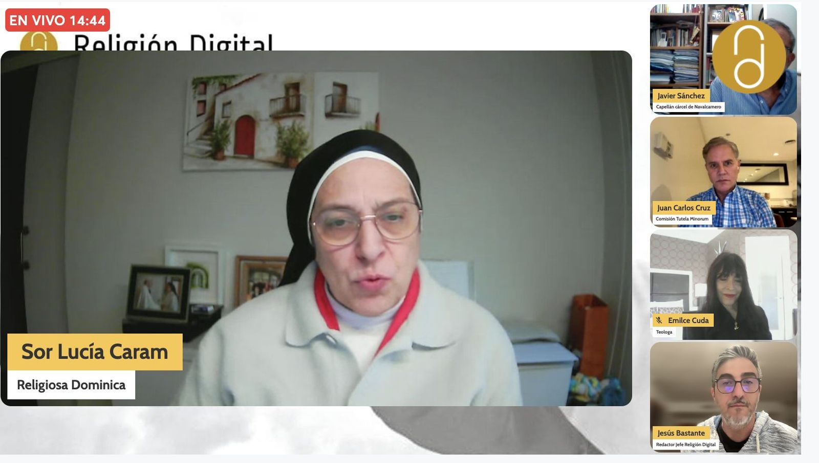 Sor Lucía, durante su intervención