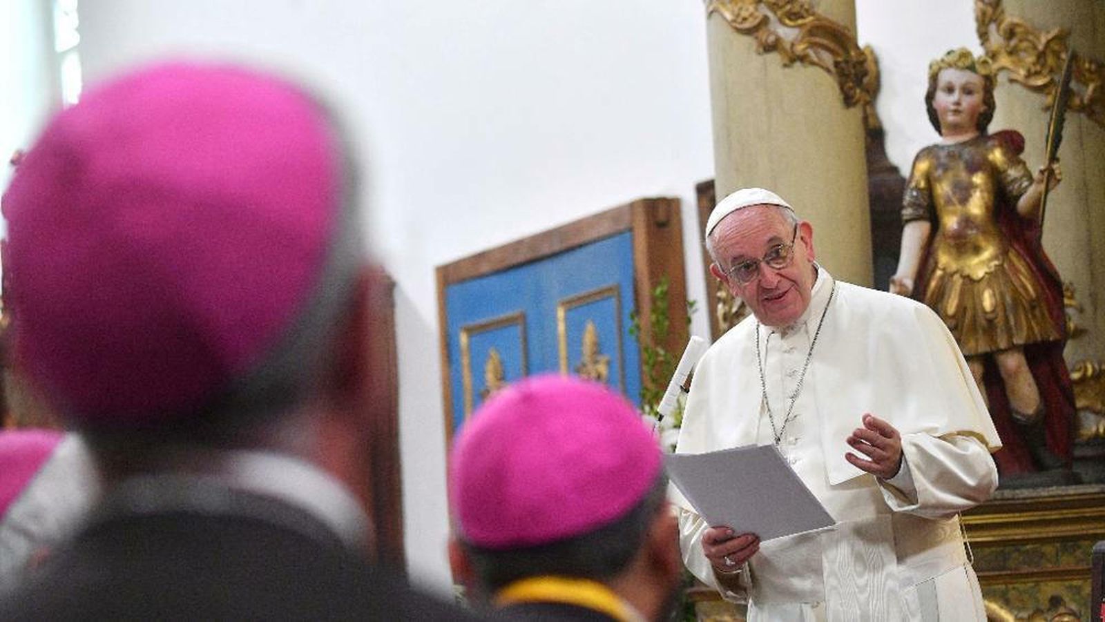 Encuentro del Papa con los obispos chilenos
