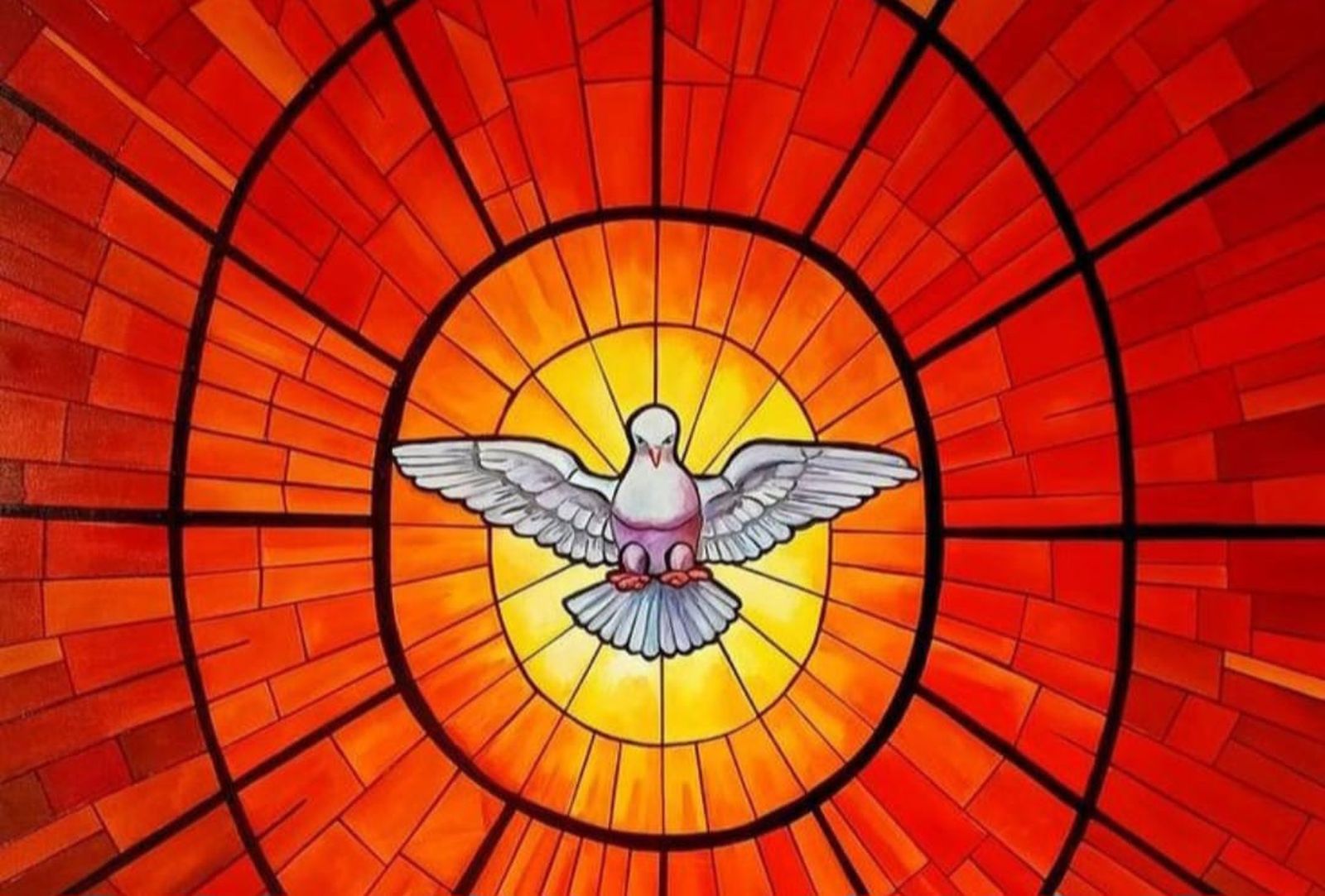 vitral de la Gloria de Bernini
