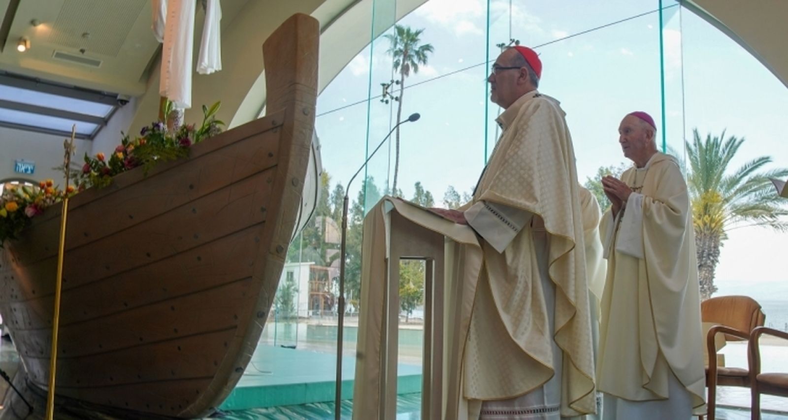 Pizzaballa. Misa en el lago de Tiberíades. Fiesta de Santa María Magdalena