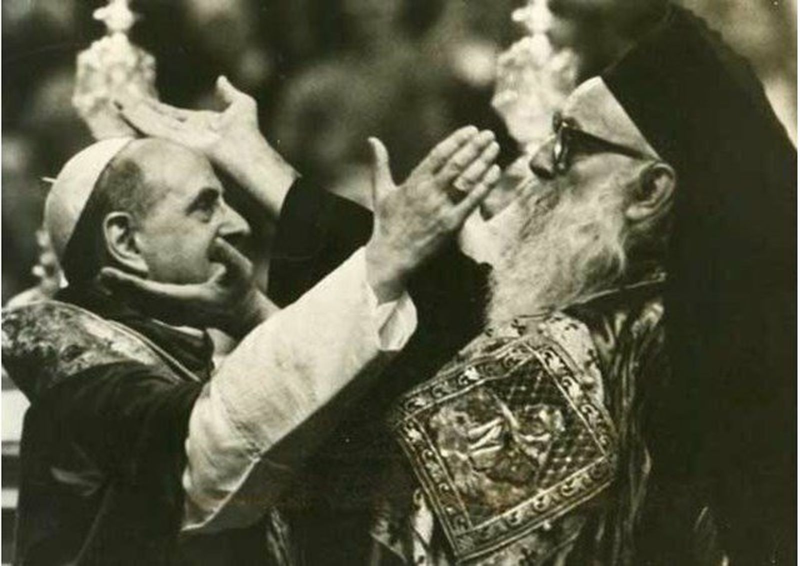 El Papa Pablo VI y el Patriarca Atenágoras