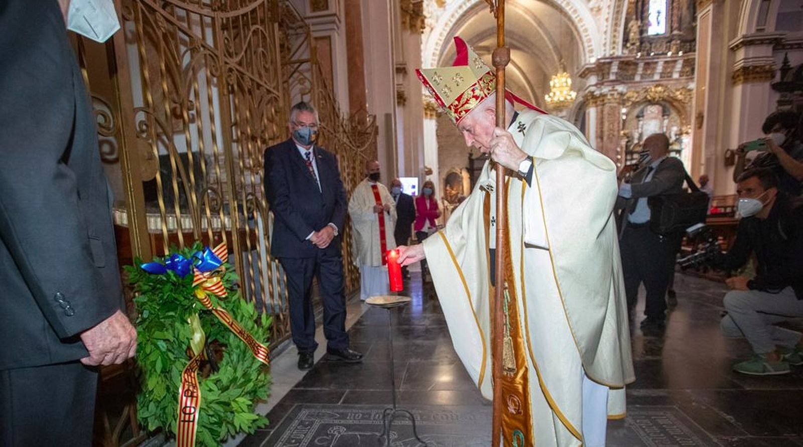 Cañizares en la ofrenda floral