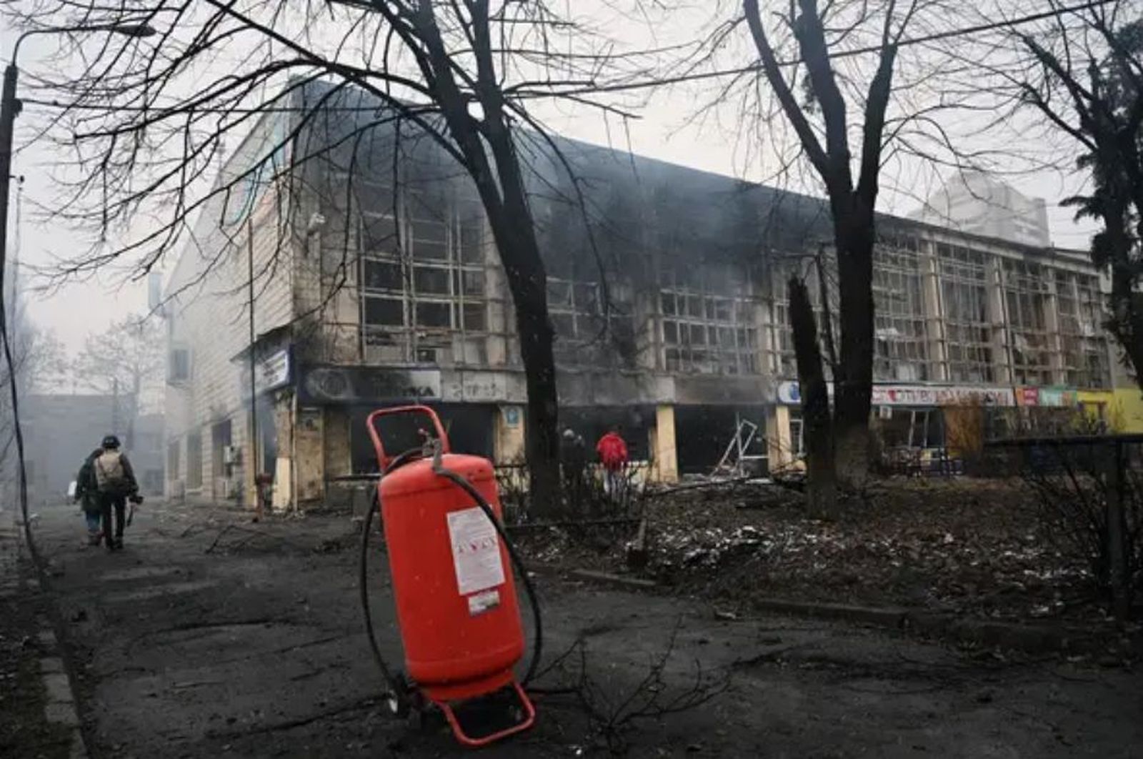 Bombardeo ruso a la torre de televisión de Kiev