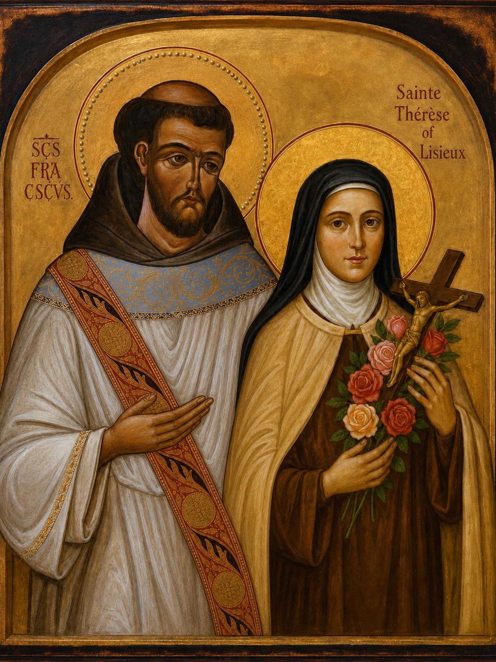 El diácono Francisco de Asís y Teresa