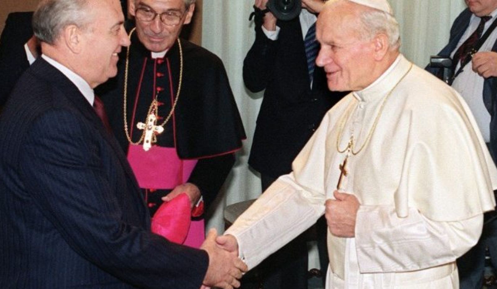 Mijáil Gorbachov y Juan Pablo II