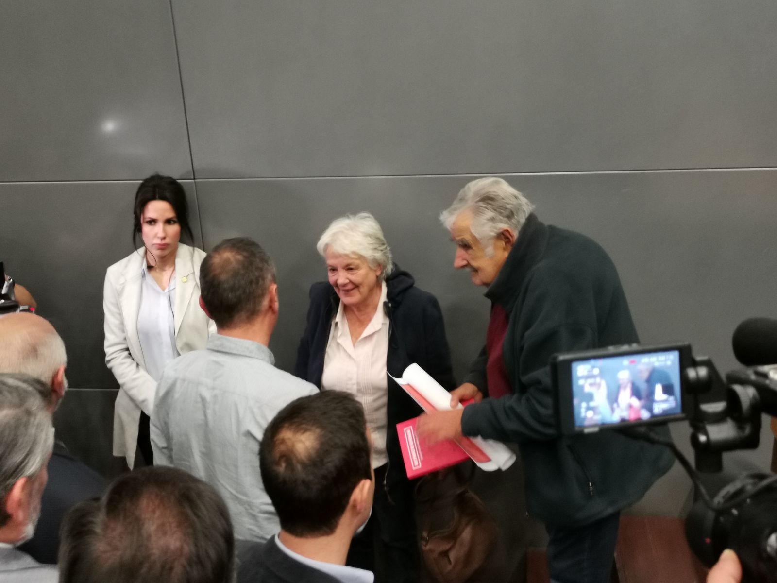 Mújica y su compañera, Lucía