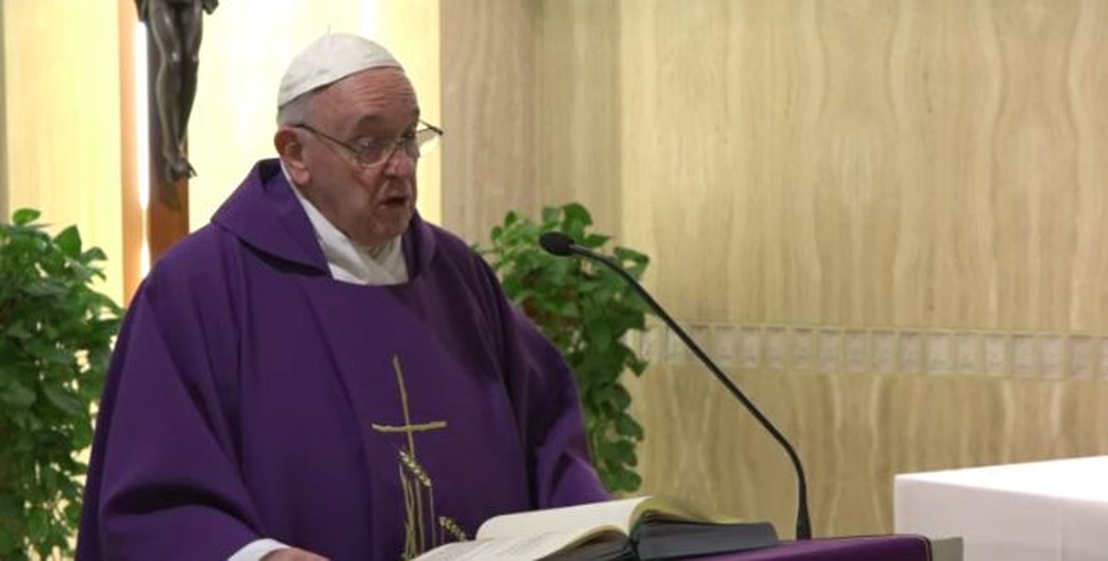 Francisco, hoy en Santa Marta