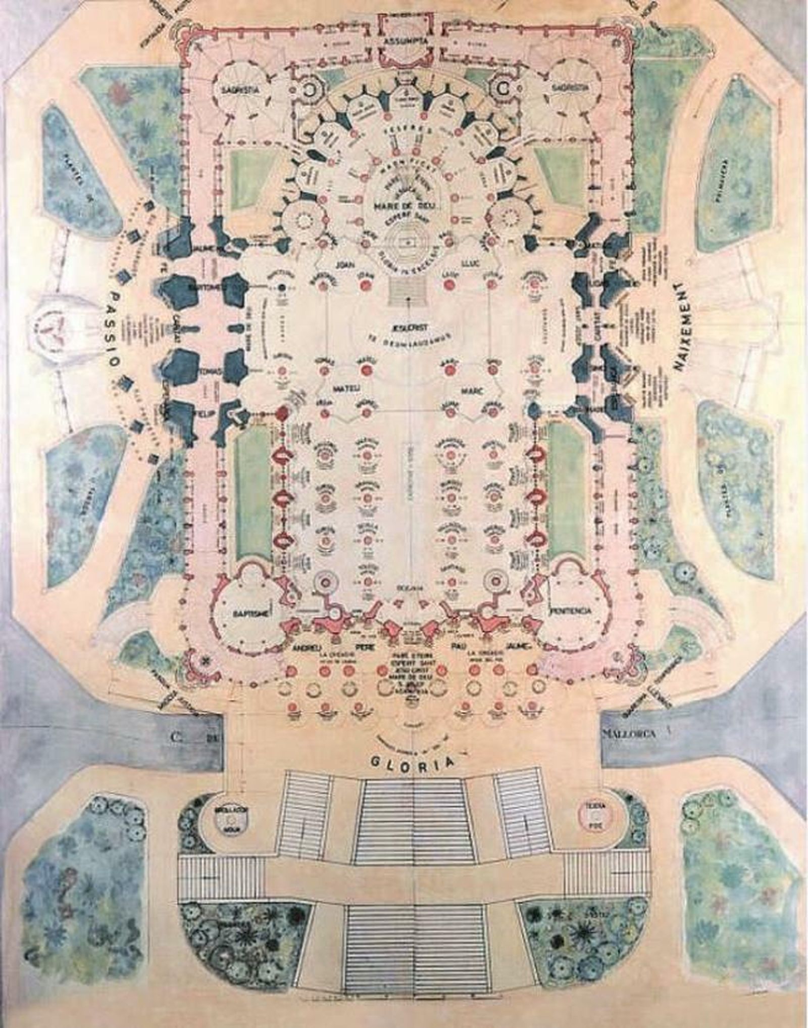 Plano de la Sagrada Familia