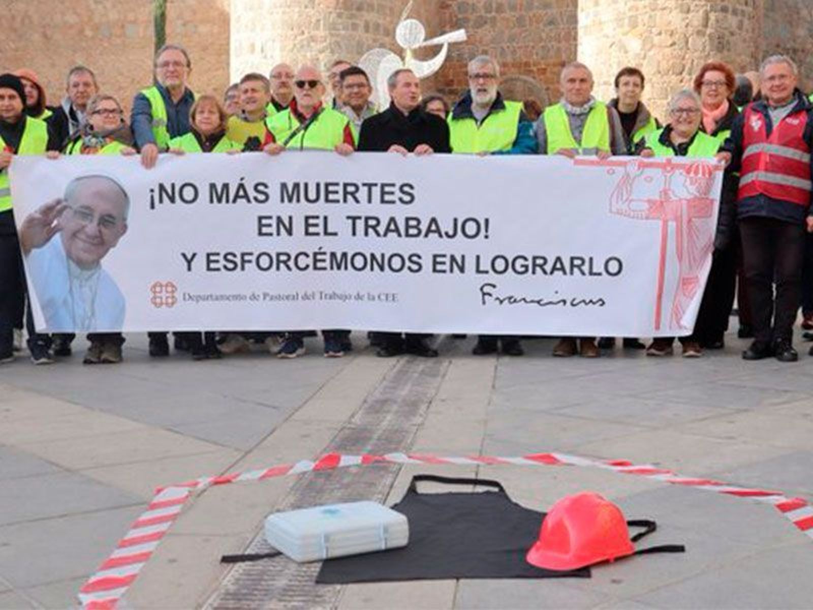 Concentración eclesial contra los accidentes laborales