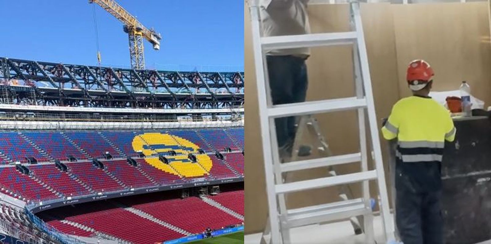 Obras en el Camp Nou