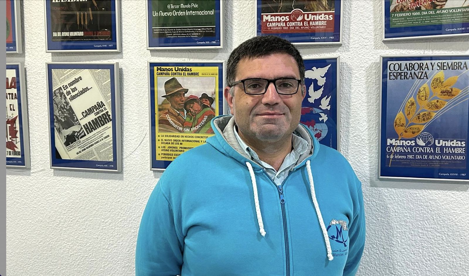 Azrie es responsable del programa de apoyo psicosocial de los Maristas Azules