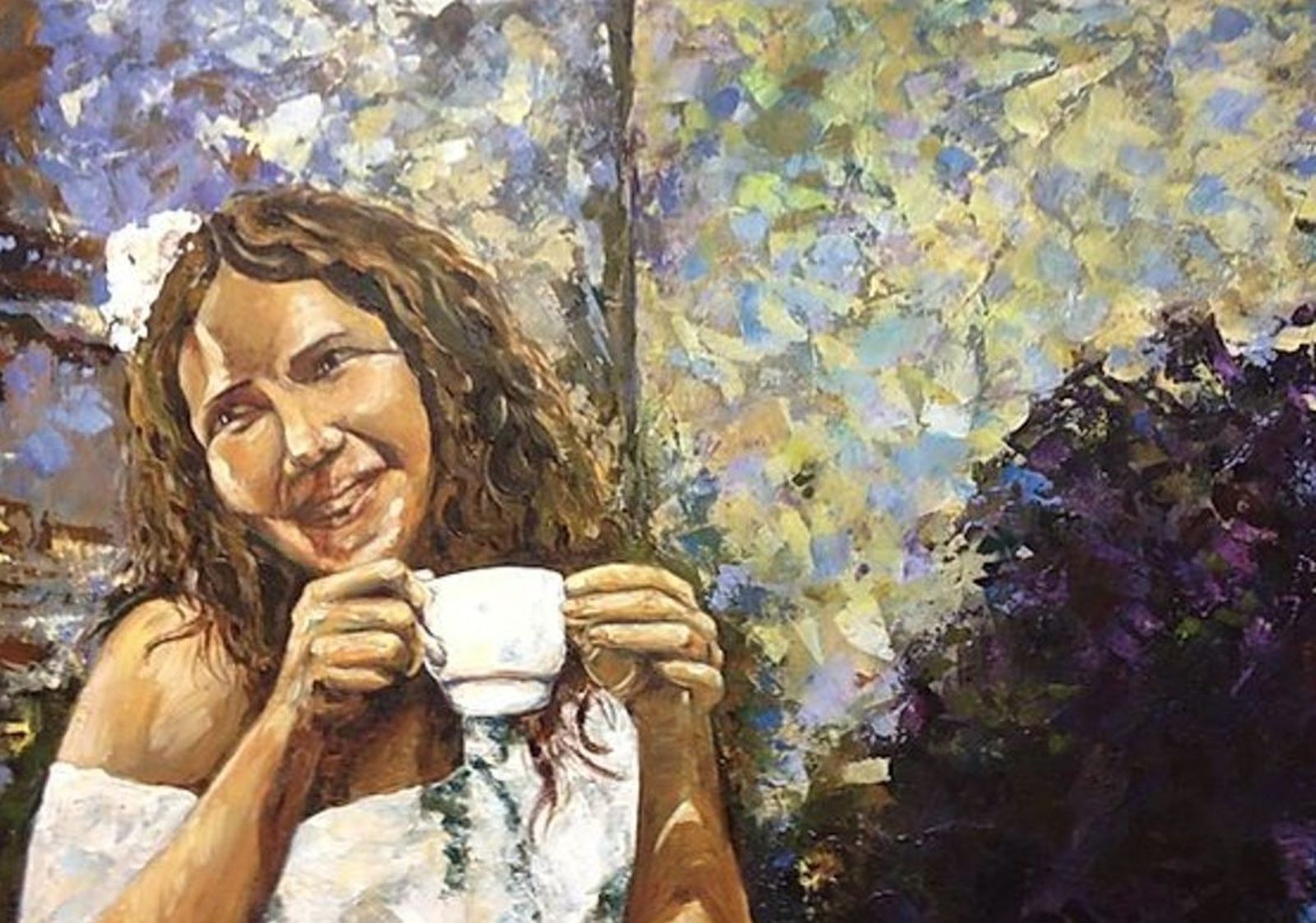 "La taza de té", obra de Silvia M. Cano