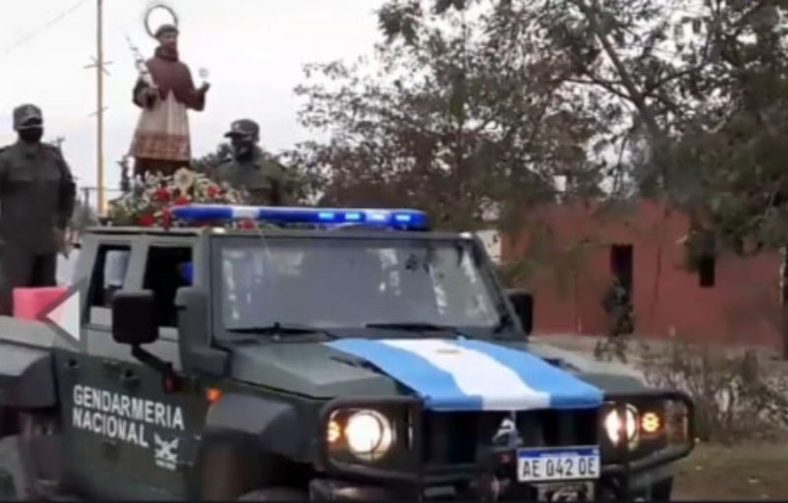 Procesión con San Ramón Nonato en la ciudad norteña
