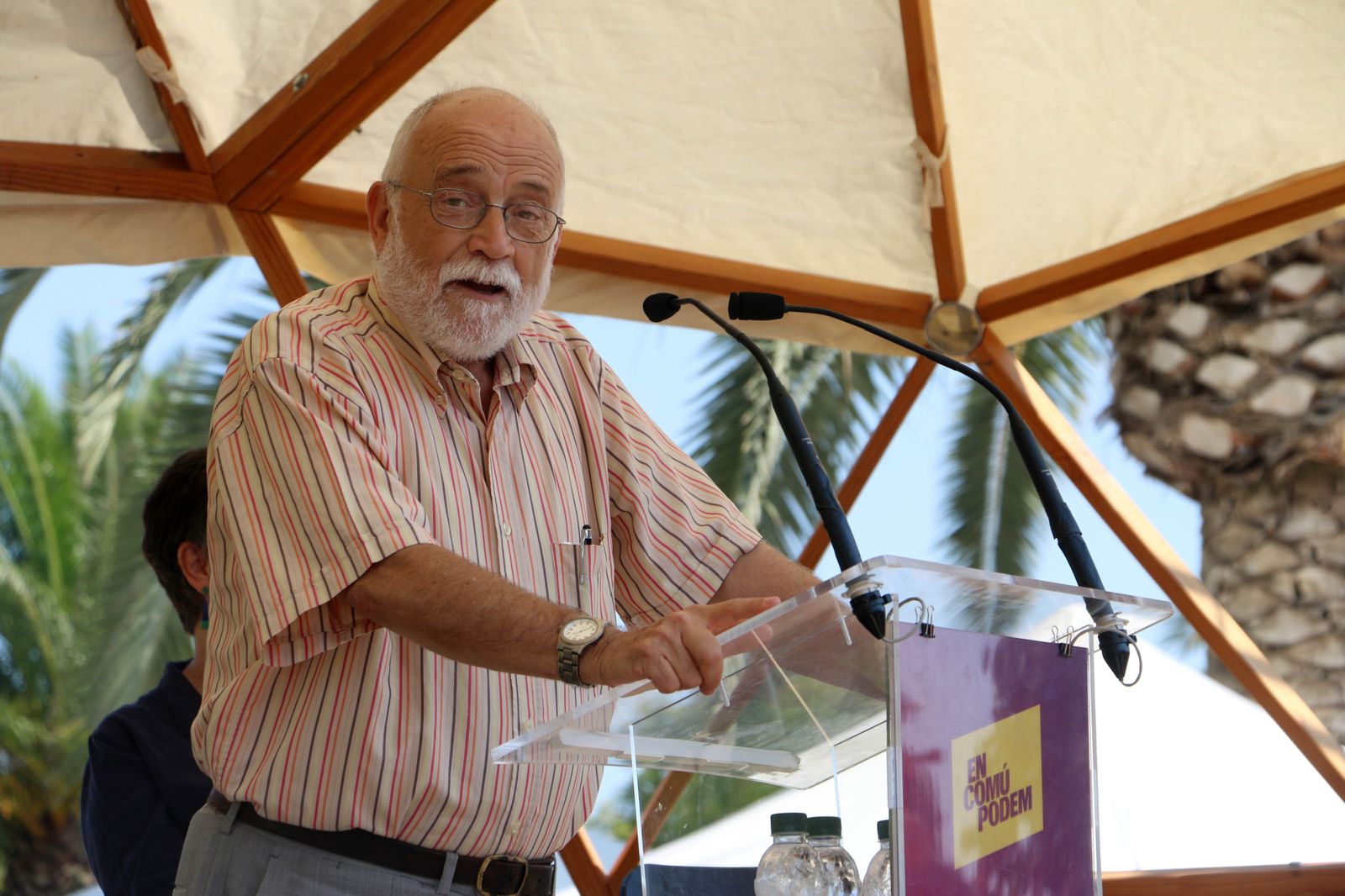 Oliveres durante una conferencia en 2017.