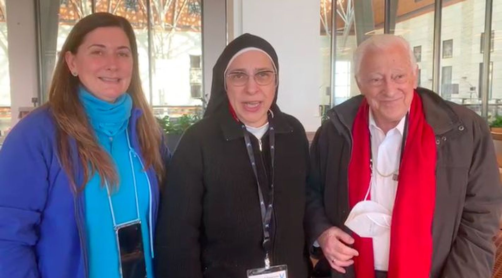 El padre Ángel y sor Lucía, en la frontera Polonia-Ucrania