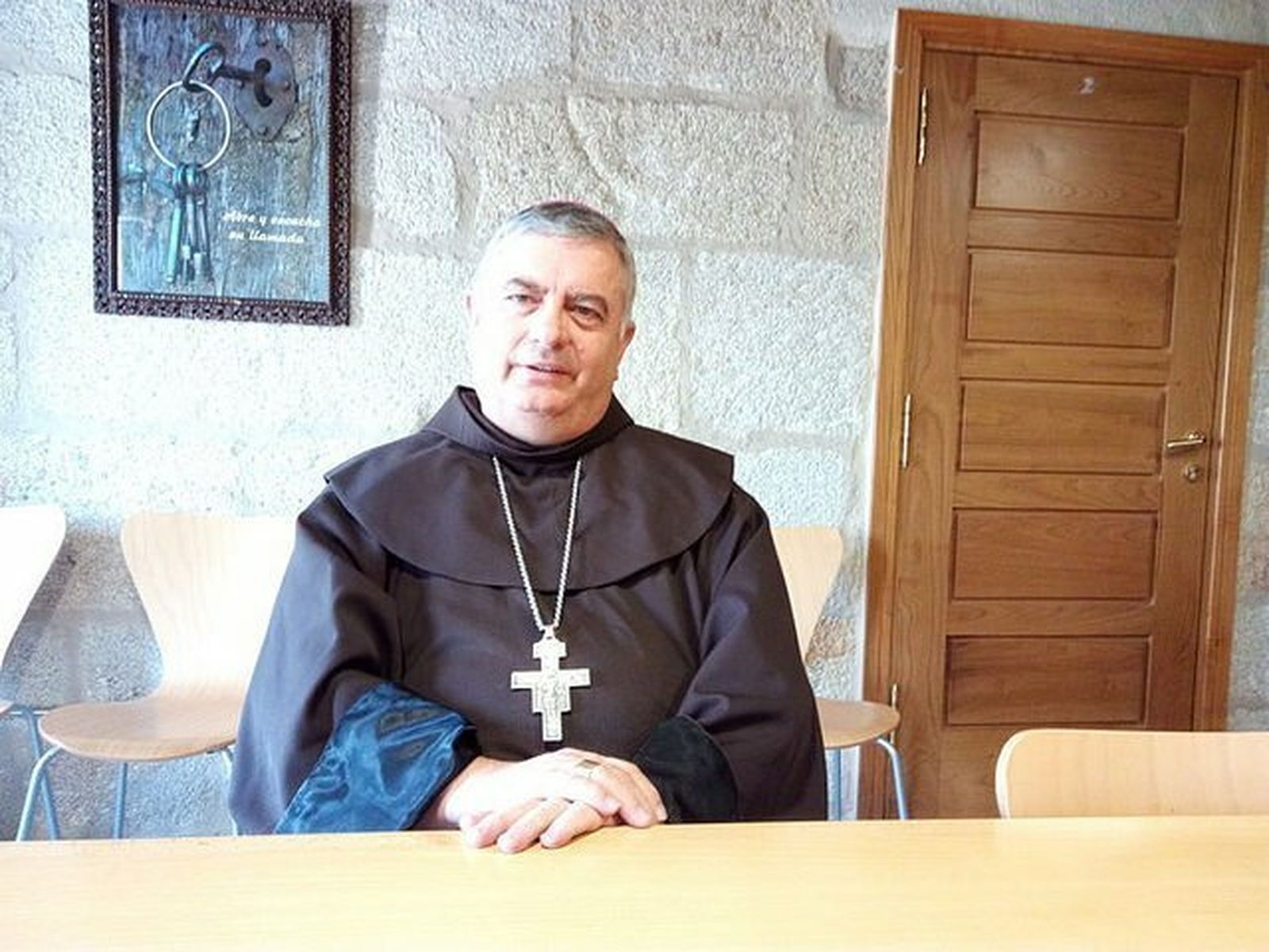 Rodríguez Carballo con el hábito franciscano