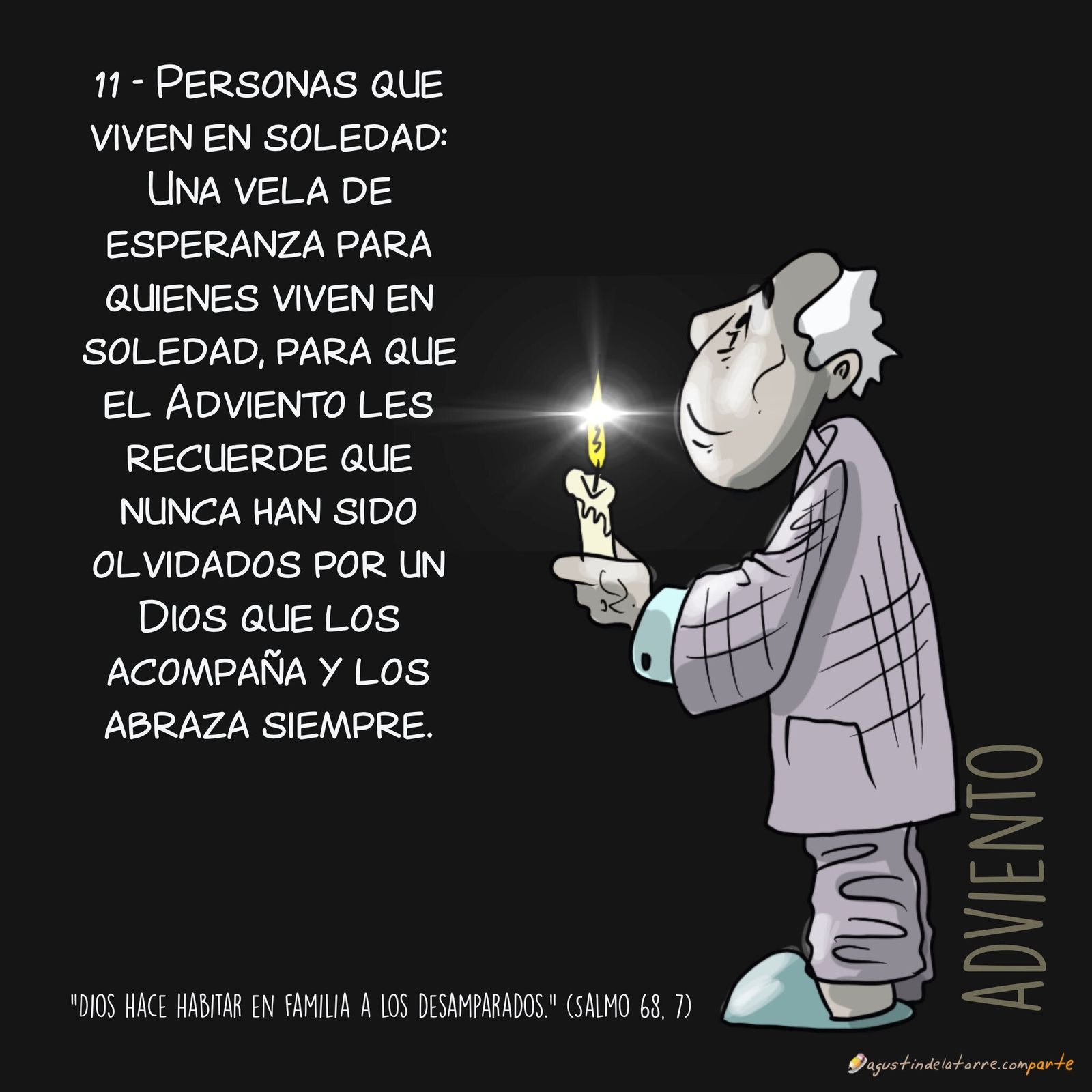 11/24. Una vela de esperanza para las personas que viven en soledad…