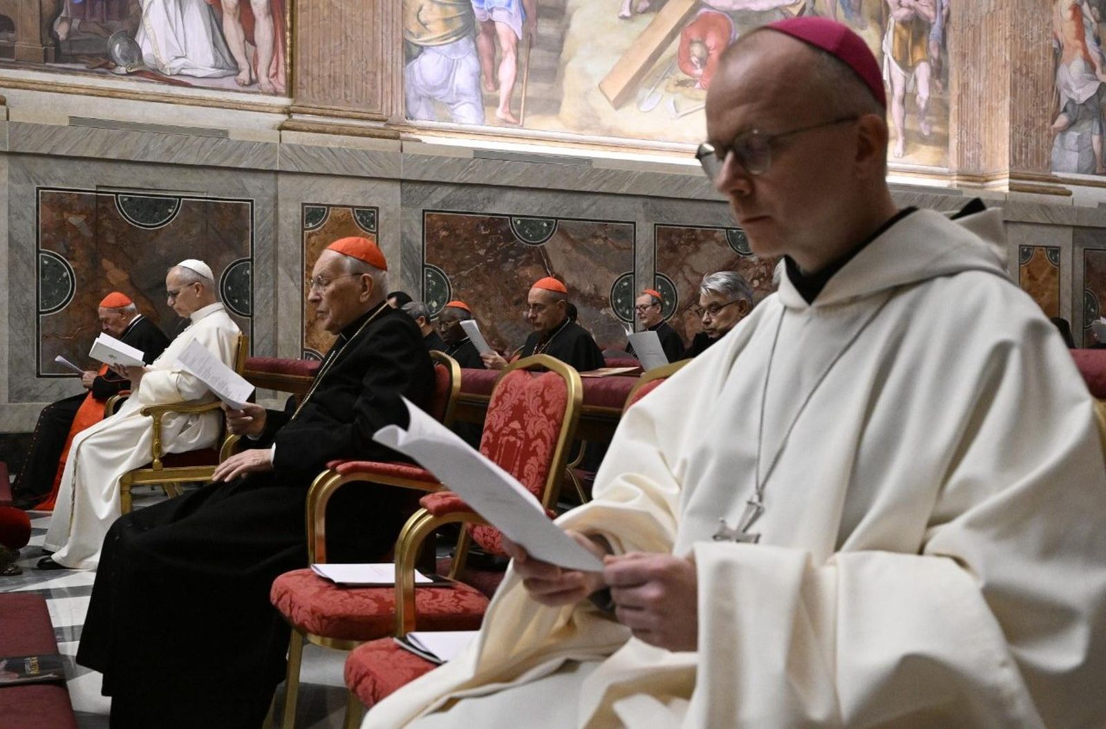 El Papa, en los ejercicios de Cuaresma