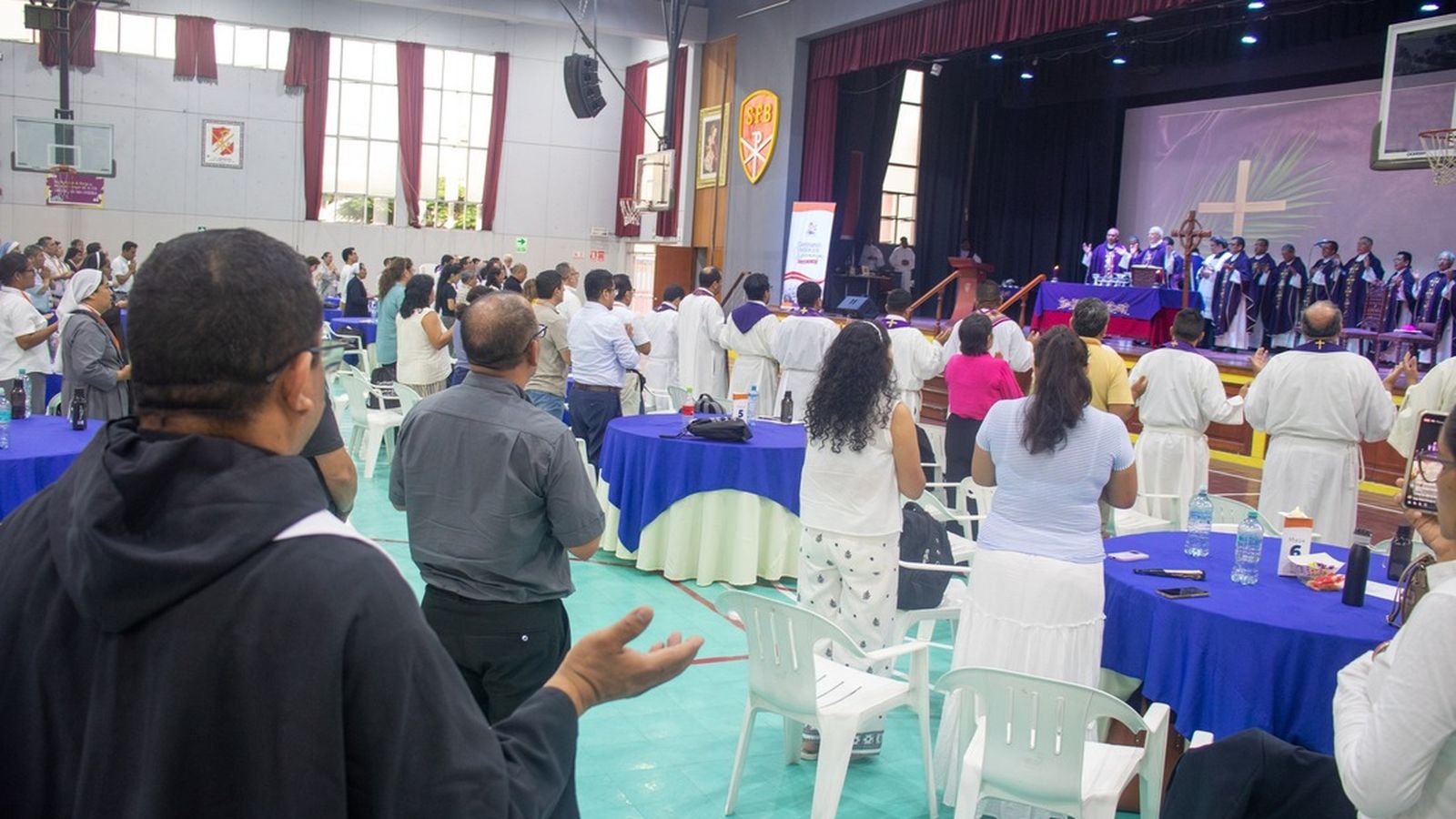 Auditorio del Encuentro Nacional de Equipos Sinodales