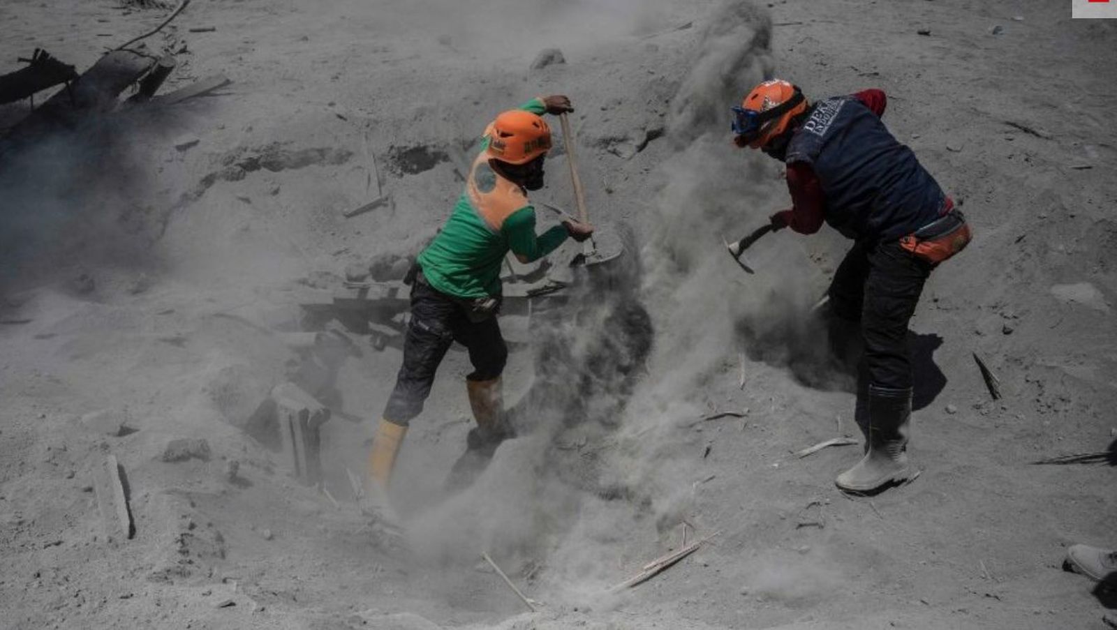 Java. Cenizas volcán Semeru