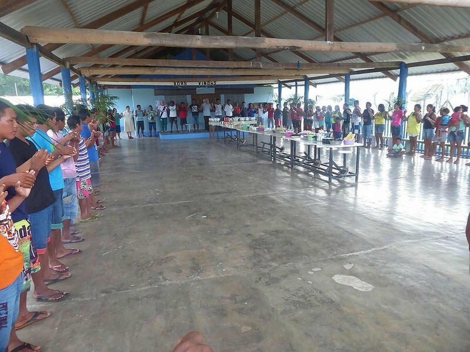 Misa en el pueblo Baniwa