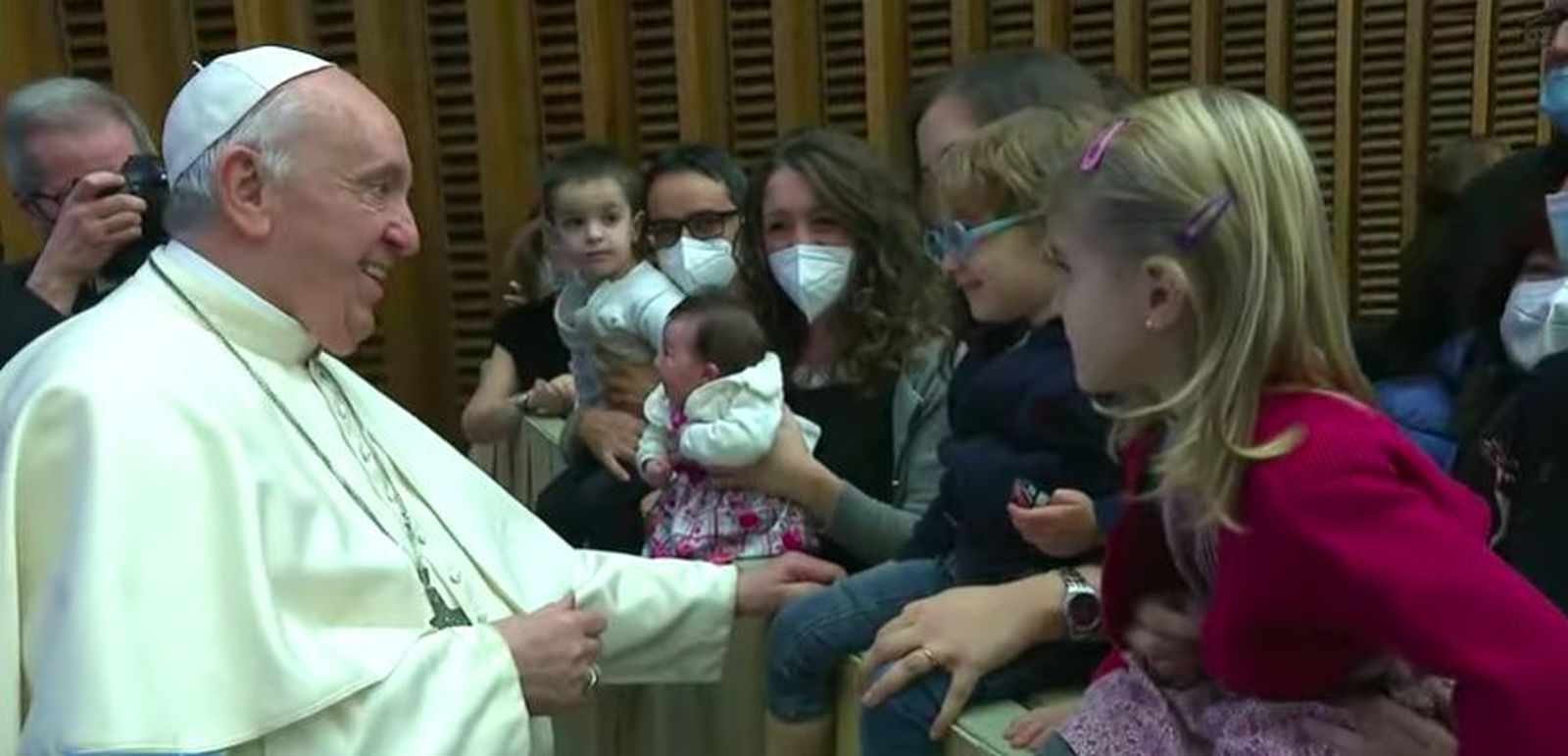 El Papa, con los empleados vaticanos