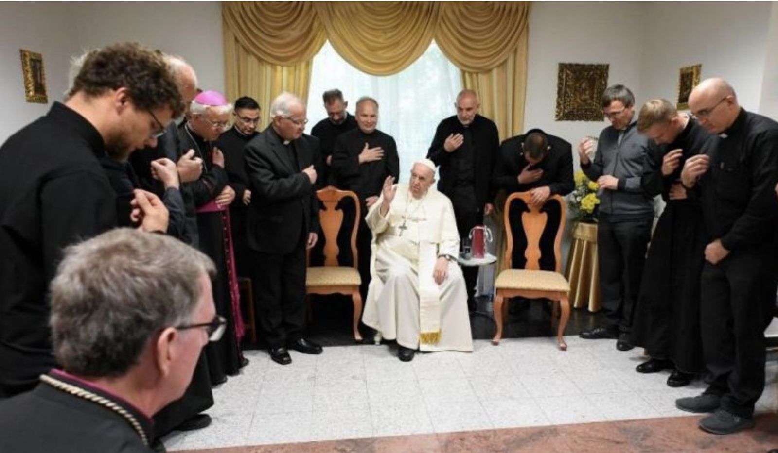 Francisco con los jesuitas de la Región Rusa