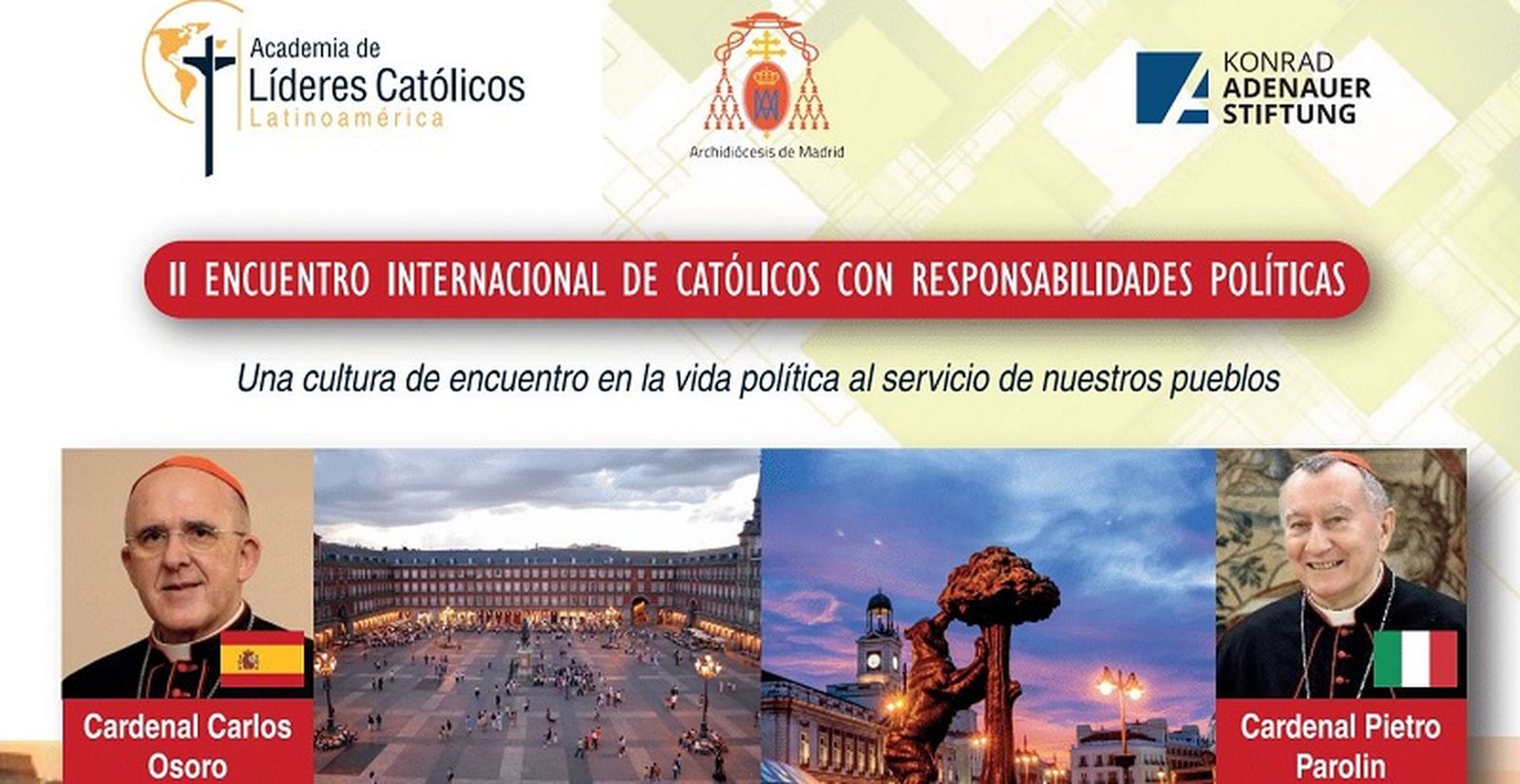 Parolin y Osoro, en el encuentro de líderes católicos