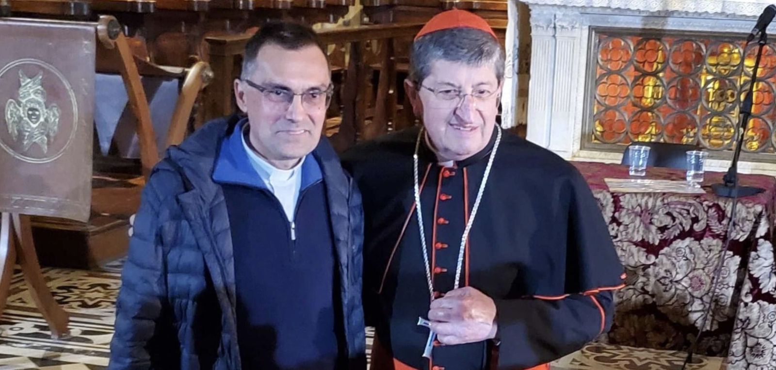 Gambelli, con el cardenal Betori