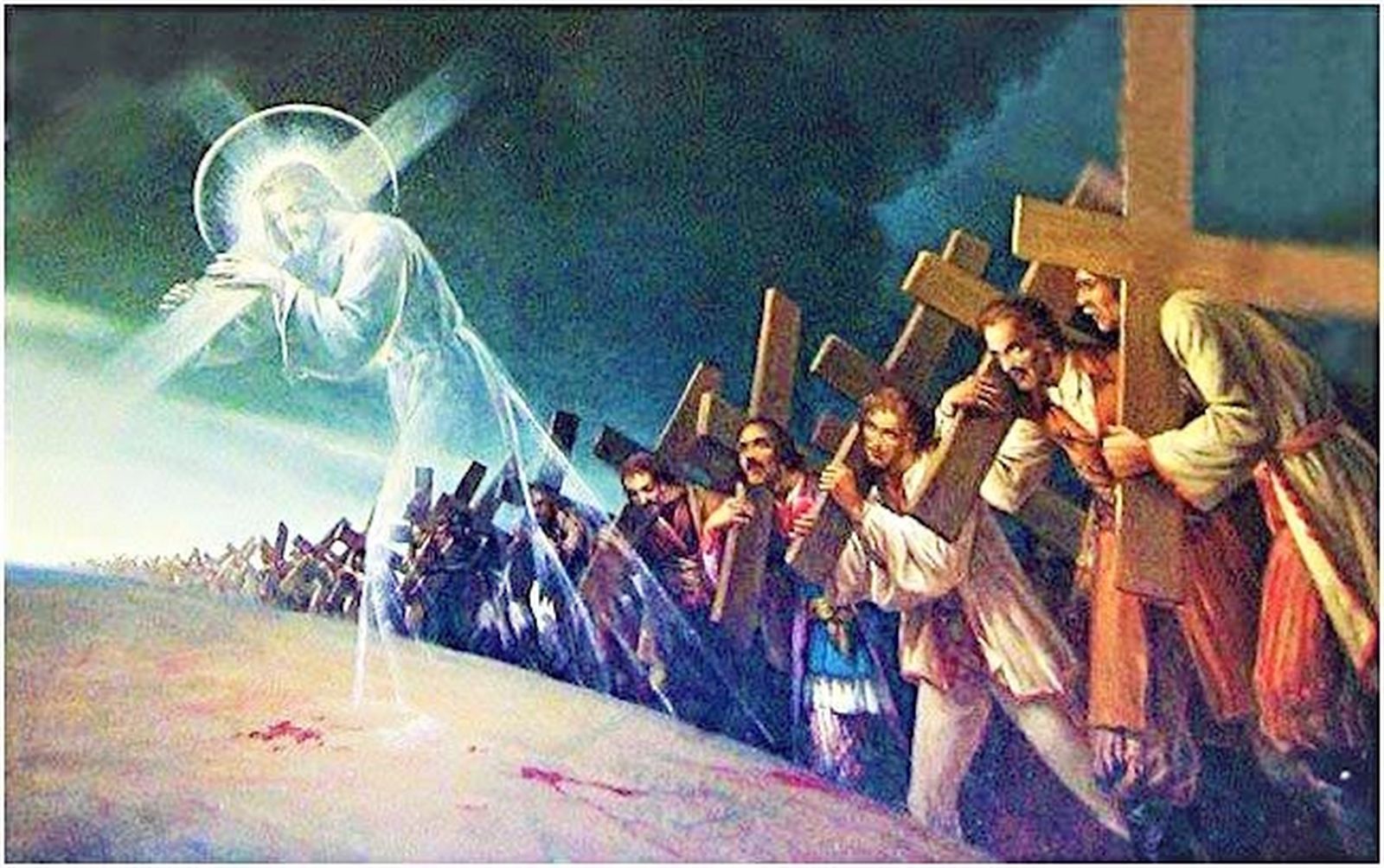 Tomar la cruz, y seguirle